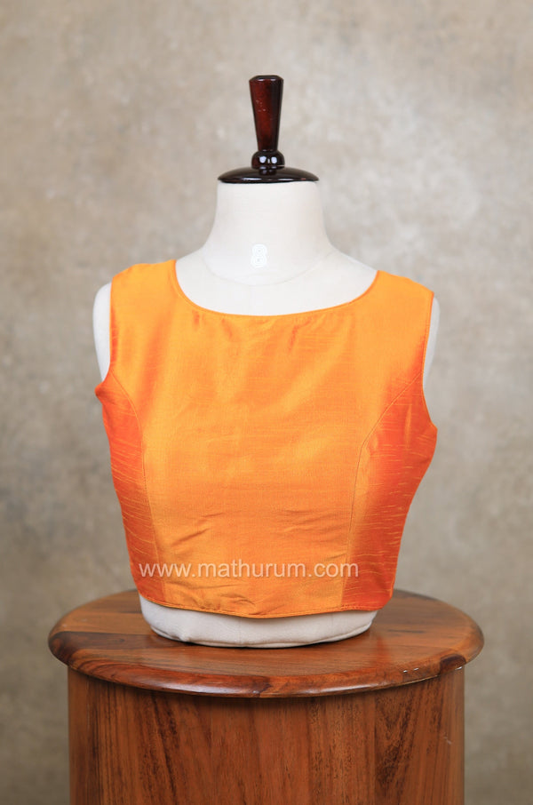 Vaigai- Yellow Blouse (Attachable Sleeves)