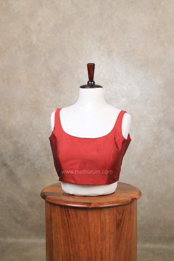 Nayan Plain- Maroon Blouse