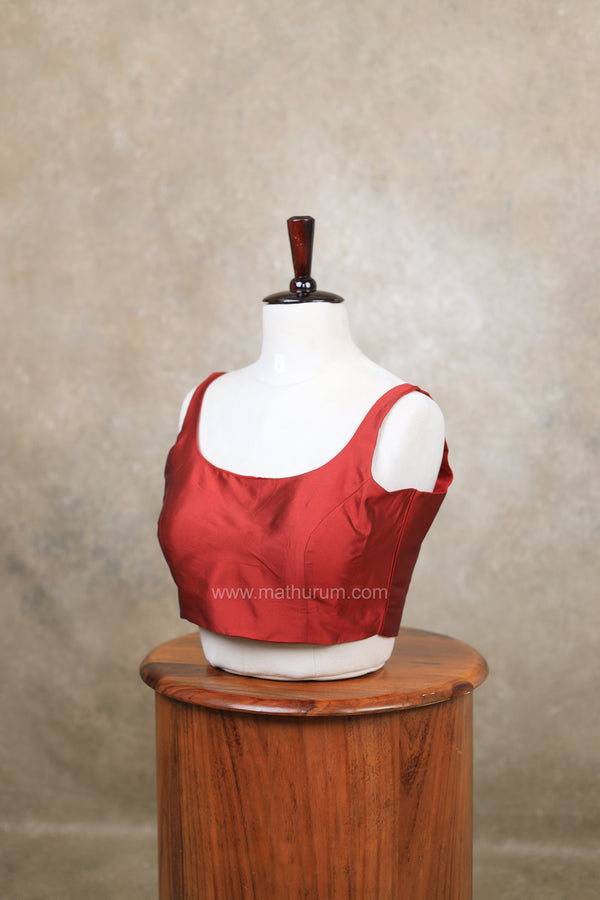 Nayan Plain- Maroon Blouse