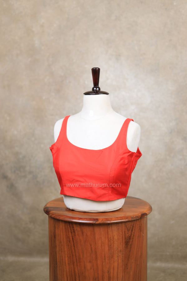 Nayan Plain- Red Blouse