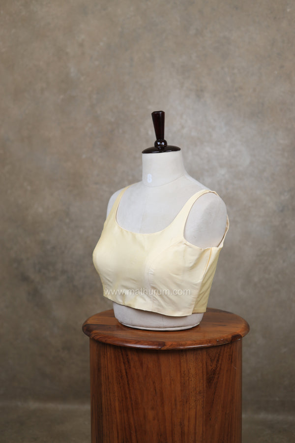 Nayan Plain- Cream Blouse