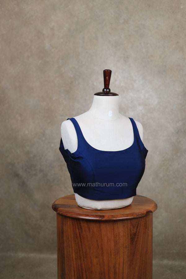 Nayan Plain- Navy Blue Blouse