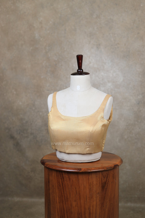 Nayan Metallic- Antique Gold Blouse