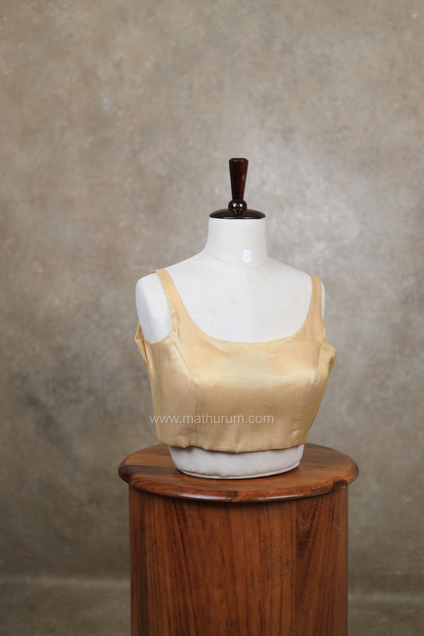 Nayan Metallic- Antique Gold Blouse