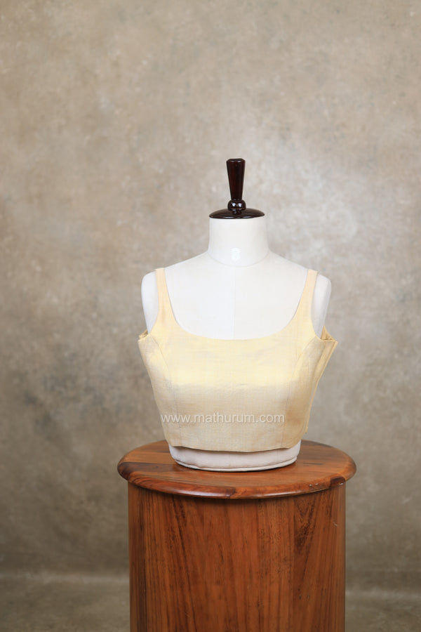 Nayan Metallic- Light Gold Blouse