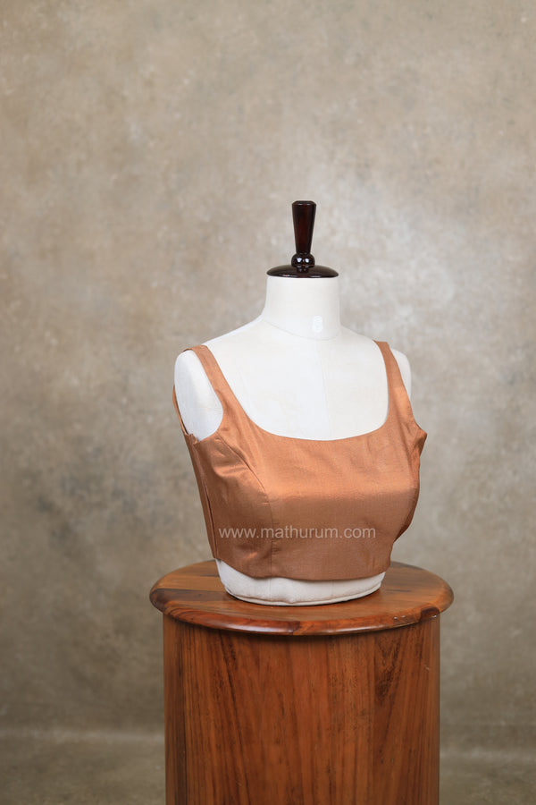 Nayan Metallic- Copper Blouse
