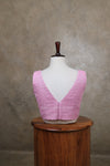 Arya- Pink Blouse (Attachable Sleeves)