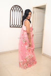 Carol- Pastel Pink Embroidery Saree