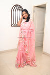 Carol- Pastel Pink Embroidery Saree