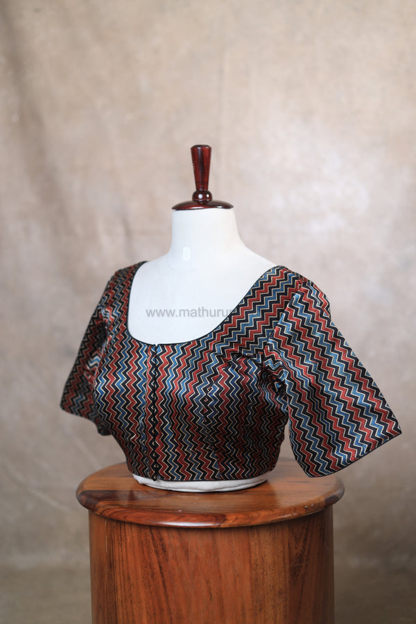 Leher- Black Blouse