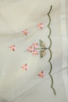 Pearl- Off White Embroidery Saree