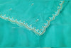 Sea Salt Aqua Teal Blue - DESIGNER SAREE