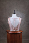 Abinaya- Pastel Pink Blouse (Attachable Sleeves)