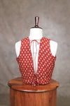 Jiya- Maroon Blouse (Attachable Sleeves)