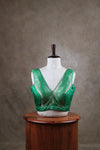 Kundhavai - Light Green Blouse (Attachable Sleeves)