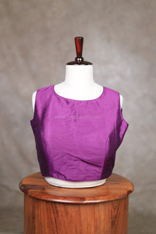 Vaigai- Violet blouse 2.0 (Attachable Sleeves)