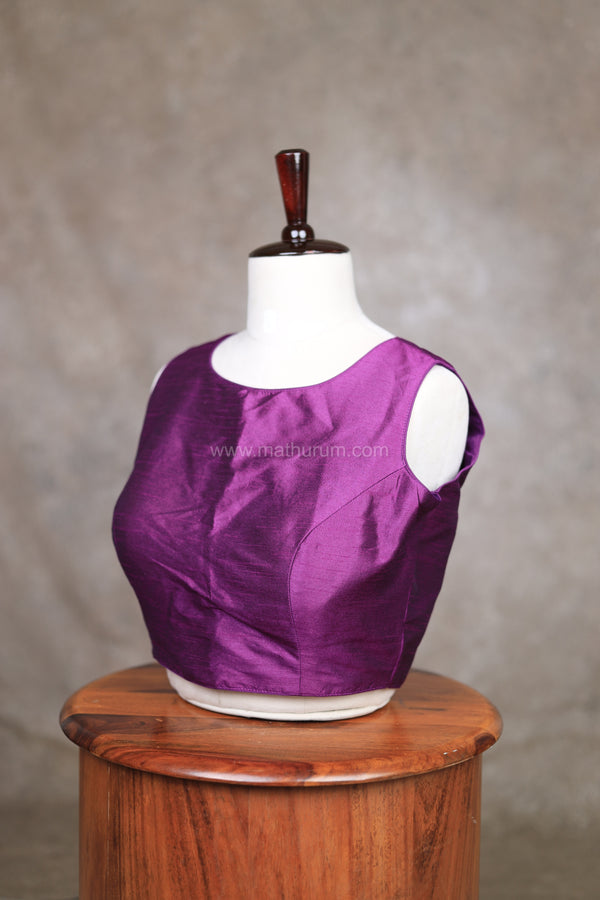 Vaigai- Violet blouse 2.0 (Attachable Sleeves)