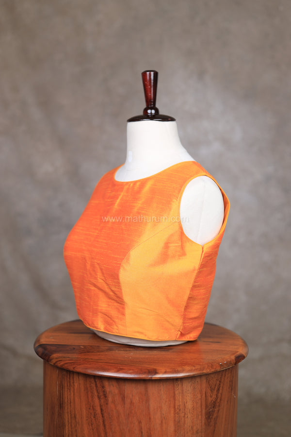 Vaigai- Yellow blouse 2.0 (Attachable Sleeves)