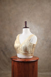 Megalai- Light Gold Blouse (Attachable Sleeves)
