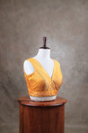 Kundhavai - Yellow Blouse (Attachable Sleeves)
