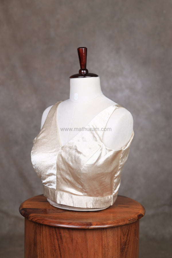 Kaira- Cream Blouse (Sleeveless)