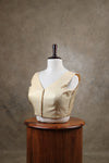 Taal- Light Gold Blouse (Attachable Sleeves)