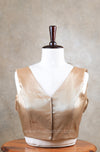 Taal-Antique Gold Blouse (Attachable Sleeves)