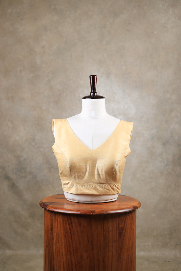 Rangeela- Beige Blouse (Attachable Sleeves)