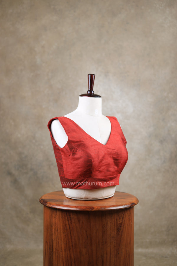 Rangeela- Maroon Blouse (Attachable Sleeves)