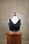 Rangeela- Black Blouse (Attachable Sleeves)