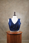 Rangeela- Navy Blue Blouse (Attachable Sleeves)