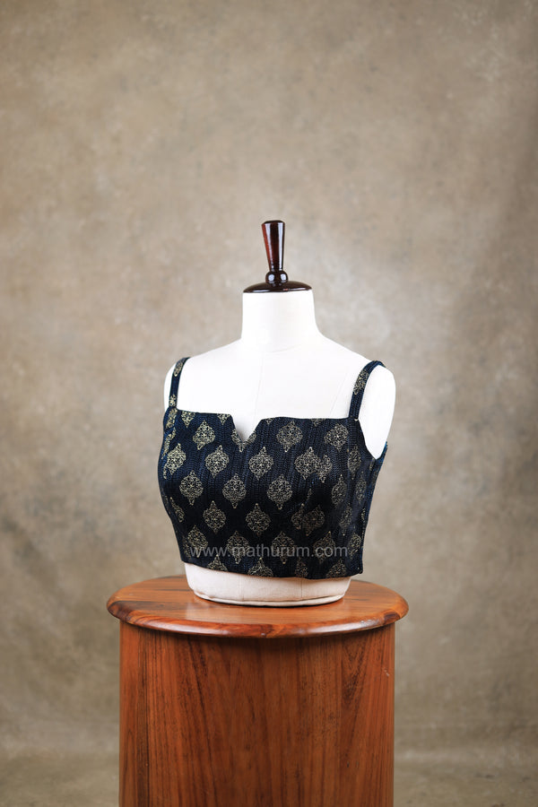 Zoya- Navy Blue Blouse