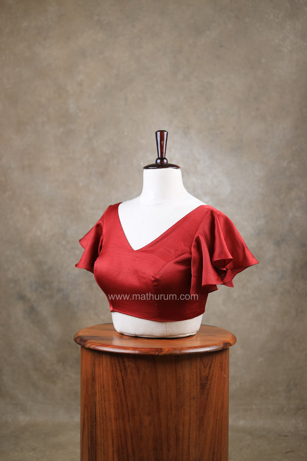 Hiya- Maroon Blouse