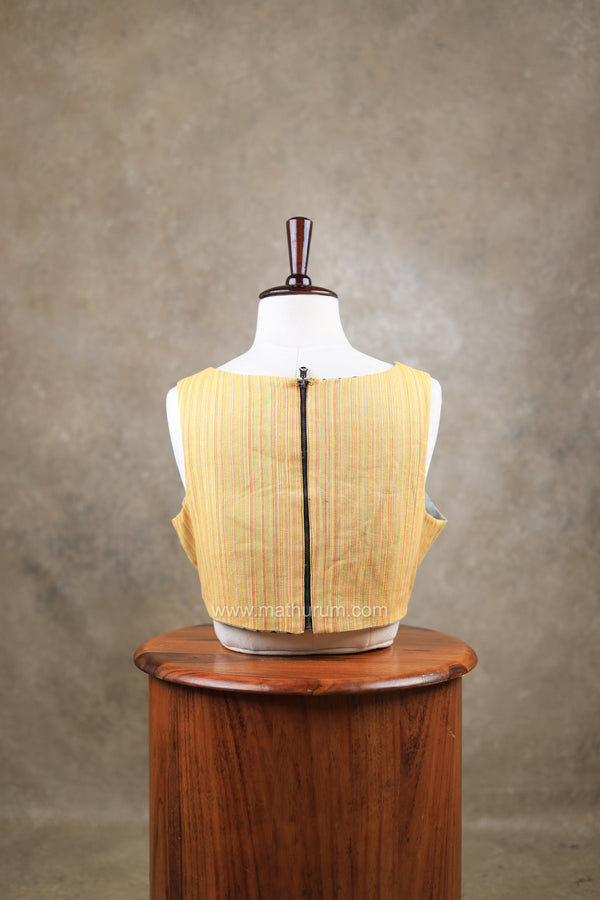 Twice as Nice- Yellow/Grey Blouse