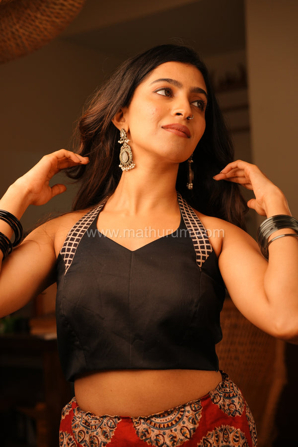 Zippie- Black Blouse