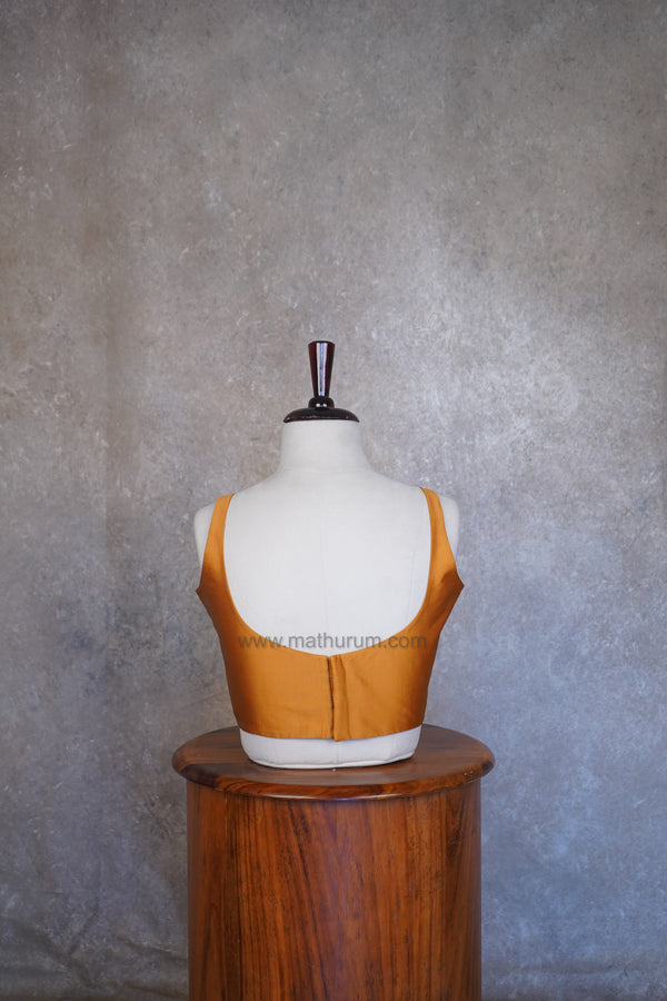 Nayan Plain- Mustard Blouse