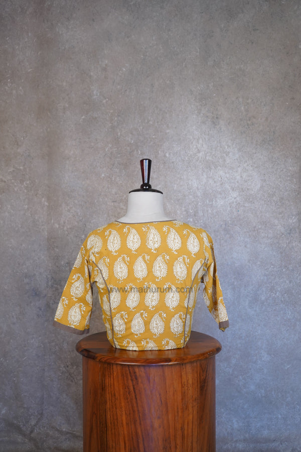 Mythri- Mustard Blouse