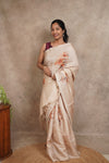 Aurora - Cream (Premium Synthetic) Saree