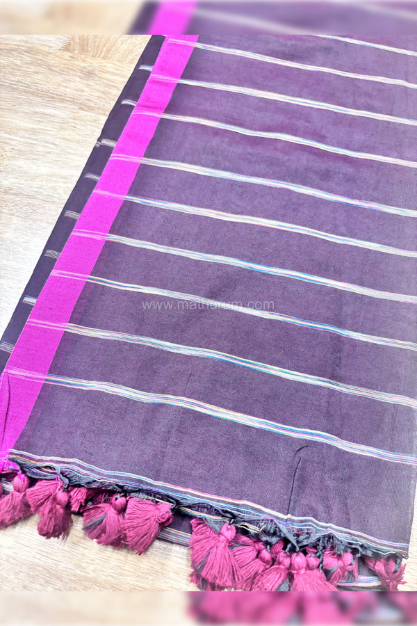 Ezhil- Brown Saree