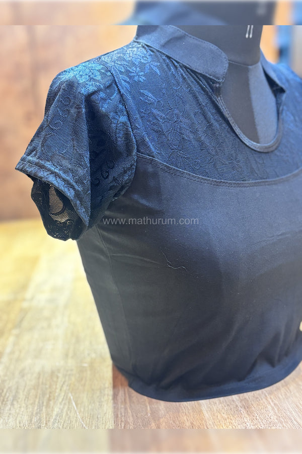Kajal- Black Strechable Blouse