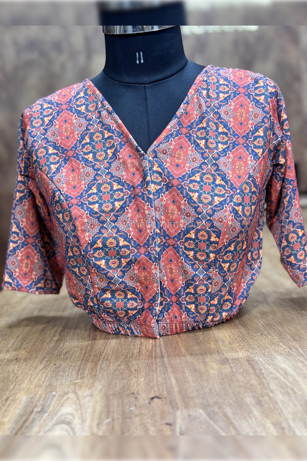 Bella - Orange Stretchable Blouse