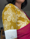 Marigold- Mustard/White Blouse