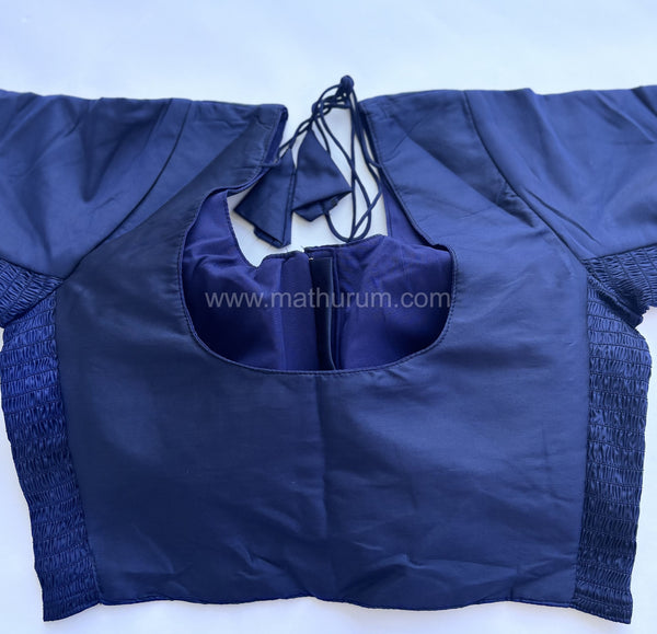 Riva- Navy Blue Strechable Blouse