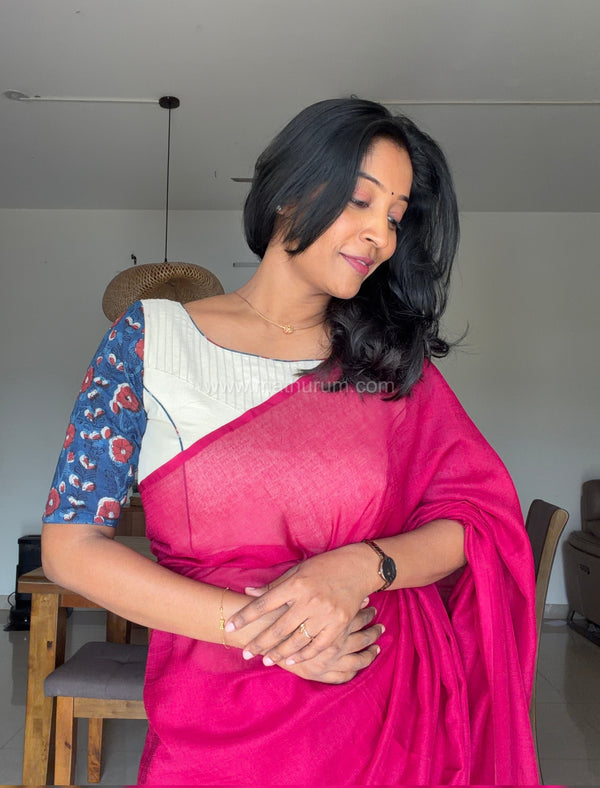 Indigo- Blue/Off White Blouse