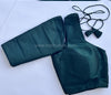 Rang- Dark Green Blouse (Attachable Sleeves)
