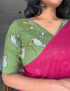 Mayurika- Green Blouse
