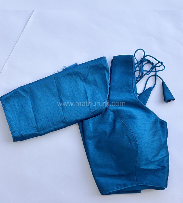 Rang- Blue/Green Blouse (Attachable Sleeves)