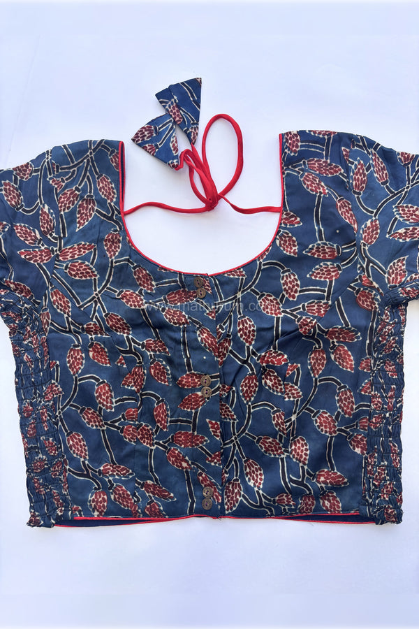 Ziva- Blue Strechable Blouse