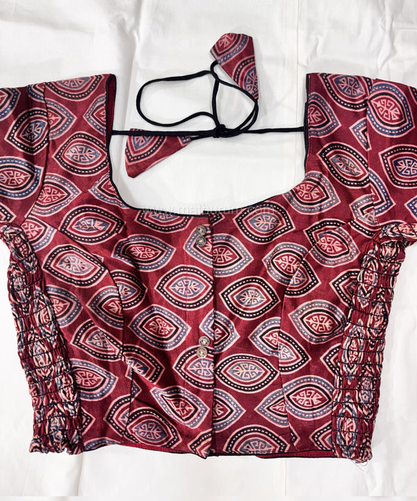 Ziva- Maroon Strechable Blouse