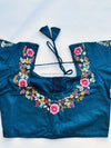 Little Garden - Blue&Green Embroidery Blouse
